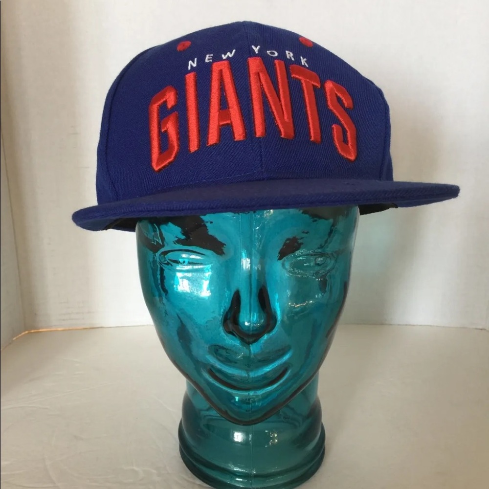 New York Giants NFL Budweiser Football Cap Adjustable Blue Men Embroidered